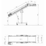Inclined/Top Conveyor with PU/PVC Belt - Plastics Solutions USA