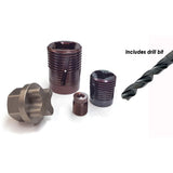Permanent Platen Thread Insert with Drill Bits (Inches) - Plastics Solutions USA