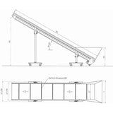 Heavy Duty Linear/Incline Conveyor with PU/PVC Belt - Plastics Solutions USA